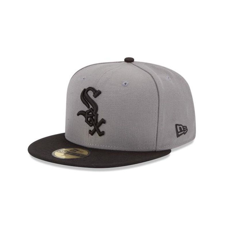 MLB Chicago White Sox Basic 59Fifty Fitted (RAM8093) - Grey New Era Caps